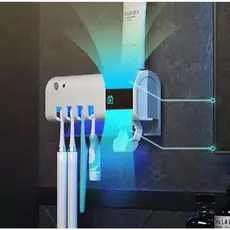 Aplicador Pasta de Dente Suporte Dispenser Escova Automático Com Esterilizador