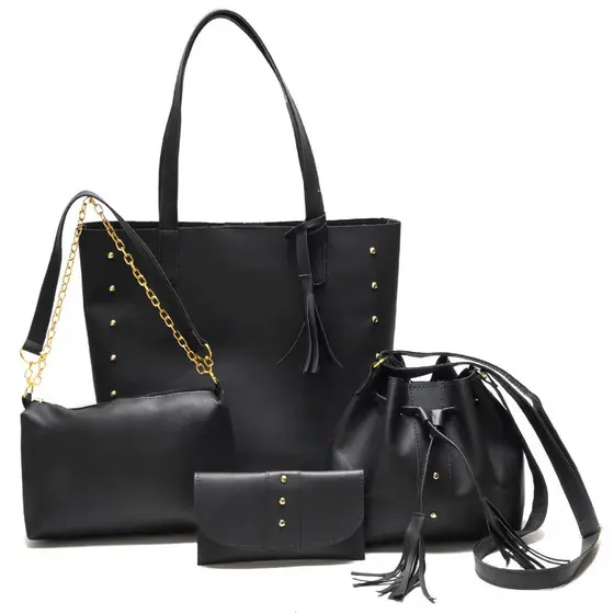 KIT 4 Bolsa Feminina Transversal Tiracolo