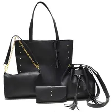 KIT 4 Bolsa Feminina Transversal Tiracolo