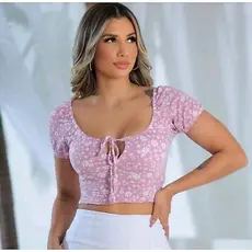 Cropeed Feminino Blusa Feminina Ciganinha Feminina Gringa Cropeed Corseler