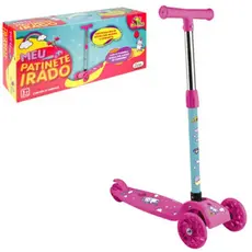 Patinete Infantil 3 Rodas C/ Luz Regula Altura Irado Criança