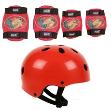 Kit Capacete Joelheira Cotoveleira Infantil Segurança Skate