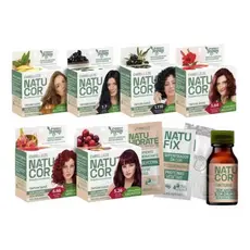 Kit com 4 Tinturas Embelleze Natucor Coloração Suave Sem Amônia