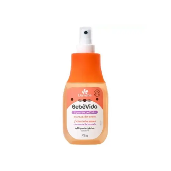 Água de Colônia Bebê Vida Davene 200ml Spray