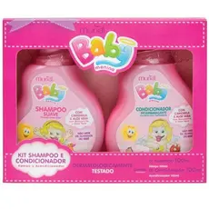 KIT SHAMPOO E CONDICIONADOR BABY MENINA 100ML MURIEL ORIGINAL
