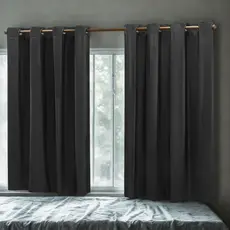 Cortina Blackout Corta Luz 2,20m X 1,30m Blecaute Quarto Sala Cozinha PVC 100% Policloreto