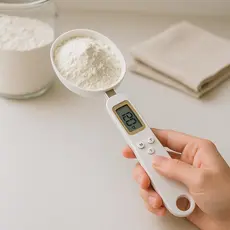 Colher Medidora Digital com Balança Ingredientes sólidos Medição Grãos Dietas Fitness Cozinha