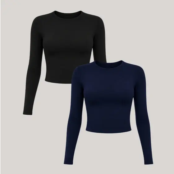 Blusa de Compressão e Térmica SLIM FIT de Suplex Premium Manga Comprida