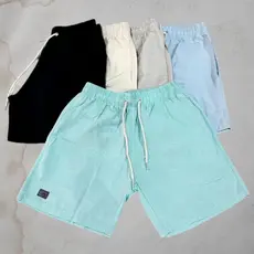 kit 2 shorts linho premium masculino bermuda masculina sarja colorida slim despojado elegante