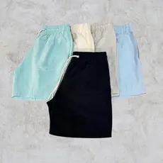 KIT 2 Short linho premium mauricinho elegante casual despojado sarja colorida bermuda slim dia a dia
