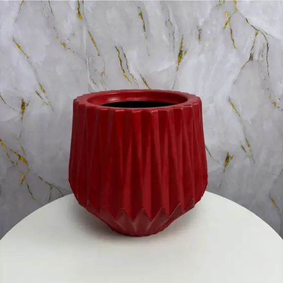 Vasos Para Plantas Modelo Origami de Polietileno Jardim Casa Sala Luxo P
