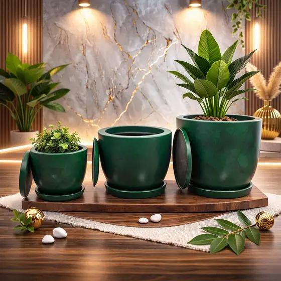 Kit 3 Vasos para Planta Flor Casa decoração Jardim Bojo N1 N2 N3
