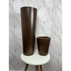 Kit com 2 Vaso de planta cone Ibiza grande e pequeno moderno decorativo para casa, jardim