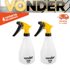 Borrifador Manual Pulverizador Vonder 500ml Regulável Spray Jato Jardim Faxinas Estéticas Automotiva