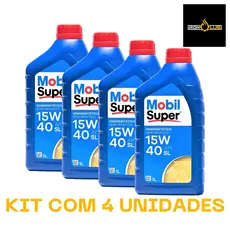 KIT 4 LITROS MOBIL 15W40 SEMISSINTÉTICO