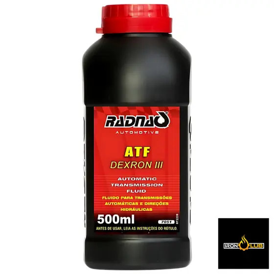 ÓLEO DE DIREÇÃO HIDRÁULICA RADNAQ ATF DEXRON 3 / DEXRON III 500ML