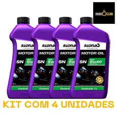 KIT 4 LITROS ÓLEO MOTOR OIL RADNAQ 5W40 SINTÉTICO
