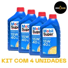 KIT 4 LITROS MOBIL 15W40 SEMISSINTÉTICO