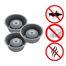 Kit 3 Adaptador Tira Mau Cheiro Ralo Anti Odor Inseto Espuma 10cm | Produto De Alta Qualidade
