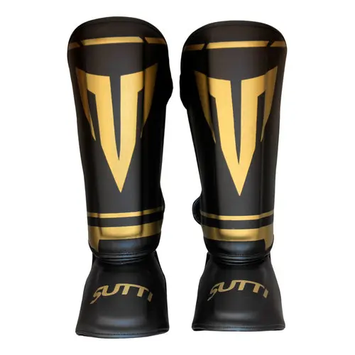 Caneleira De Muay Thai Gold Edition Sutti Protetor De Canela