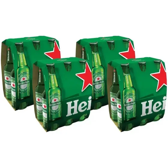 Cerveja Heineken Premium Lager 250ml Long Neck - 24 Unidades