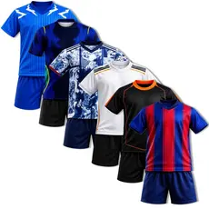 Conjunto Kit Camisa + Short de Futebol Infantil Time Seleções Nacionais | Internacionais | Europeus