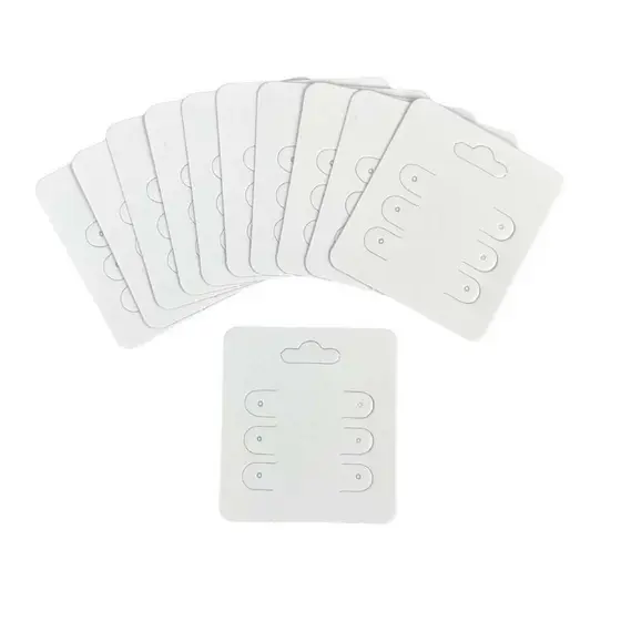 Cartela Tag para Trio de Brincos 5x4,5 Pacote com 100 Unidades