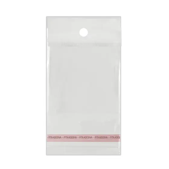 Saquinho Saco Adesivado Transparente Com Solapa Lapela 7x10 Pct 100