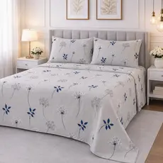 JOGO DE CAMA Queen 500 Fios Percal Toque Algodão + 2 Fronhas 50x70 | Cobre Leito Luxo Sem Elástico