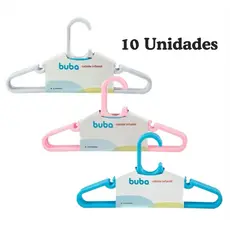 Cabides Organizadores Infantil Kit com 10 Unidades - Buba