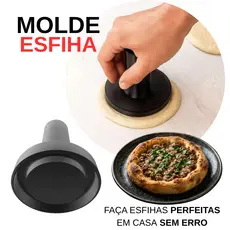 Molde Esfiha Profissional 7cm 11cm 15cm Cortador Massa Modelador Mini Pizza Fácil Uso