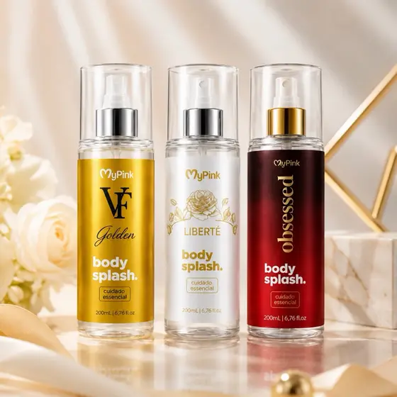 Body Splash Perfume Feminino Similar nas Fragrâncias Liberté VF Gold Obsessed