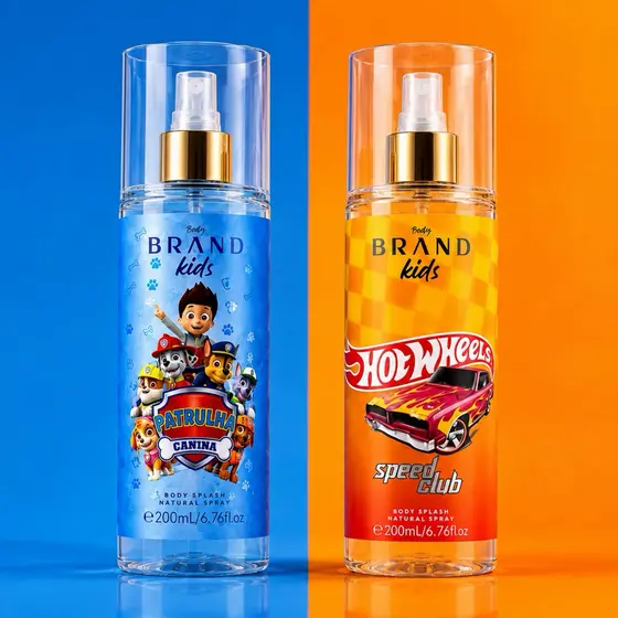 Kit Perfume Infantil Body Splash 200ml – Patrulha Canina e Hot Wheels