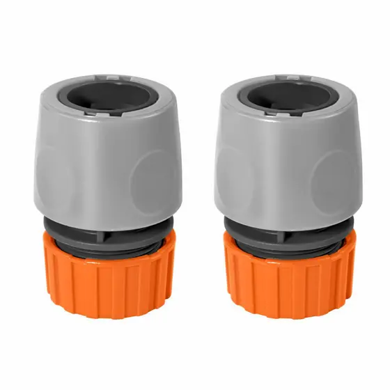Kit 2 Conector Engate Rápido Em Plástico Para Mangueira 1/2