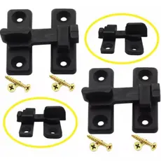 2x Fecho Trinco Tramela Bico Virado para portas e janelas C/ Parafusos PTO