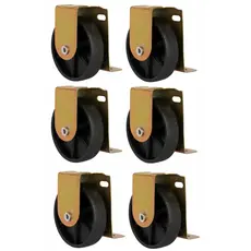 Rodinha Para Cama Auxiliar Bicama Kit 6 Peças Reforçada Metal