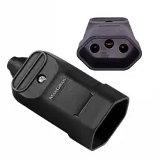 Tomada Fêmea 20A Desmontável 3 Pinos 2P+T Margirius Preto