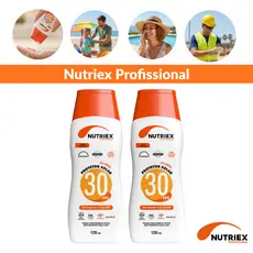 Kit 2 Protetor Solar Nutriex Fps 30 Toque Seco 120ml Oil Free Hipoalergênico