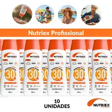 Kit 10 Protetor Solar Nutriex Fps 30 Toque Seco 120ml Proteção Solar Diária Alta Qualidade