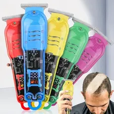 Cortador de Cabelo Profissional Sem Fio com Display LCD Inteligente e Barbeador para Homens