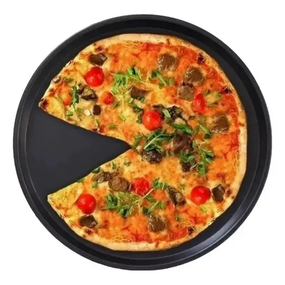 Formas Bandeja Grande Antiaderente Redonda Pizza Pão Queijo Forma 30cm