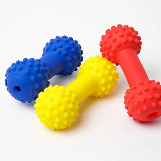 Brinquedo Mordedor para Cachorro Halter com Cravos Massageadores 16,5cm Cores Sortidas Pet