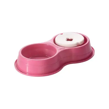Comedouro Anti Formiga 2 em 1 para Cachorro e Gato com Boia Bebedouro Pet 500ml 800ml