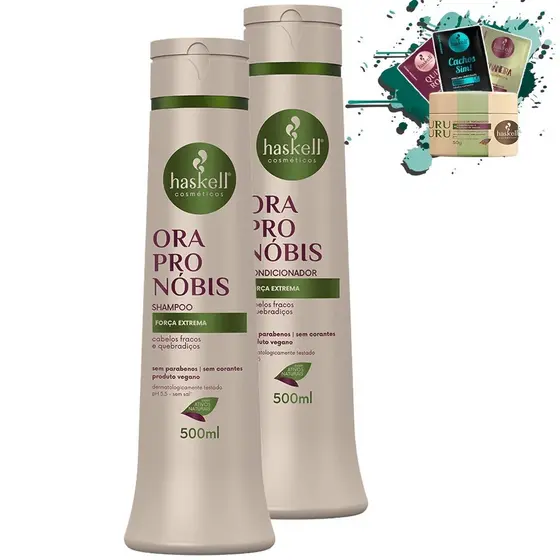 Shampoo e Condicionador 500ml Ora Pro Nóbis Haskell