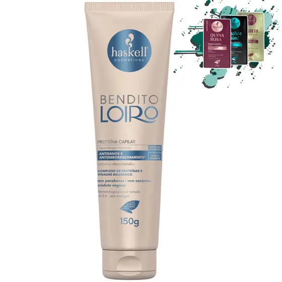 Proteína Capilar Bendito Loiro 150gr Haskell