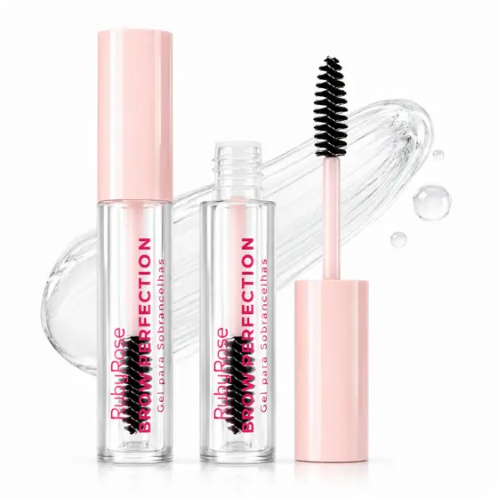 Gel para Sobrancelhas Ruby Rose Brow Rise HBE2503 Fixação 24h Levanta e Define Fios