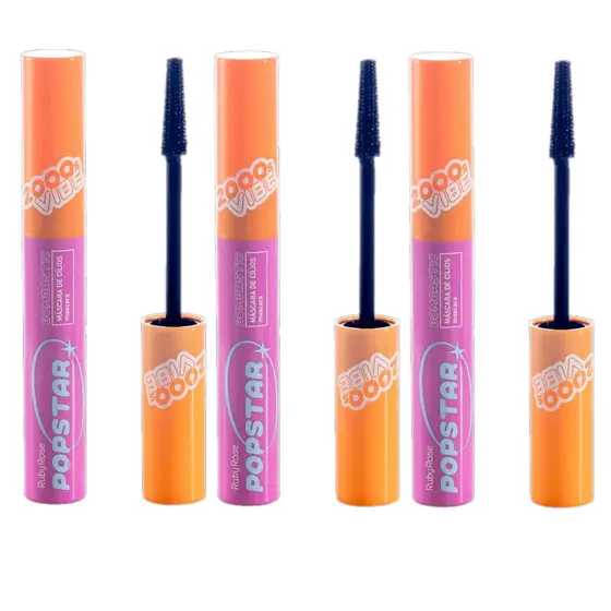 Máscara de Cílios Ruby Rose Popstar Bombastic 2000 Vibe – Volume e Definição