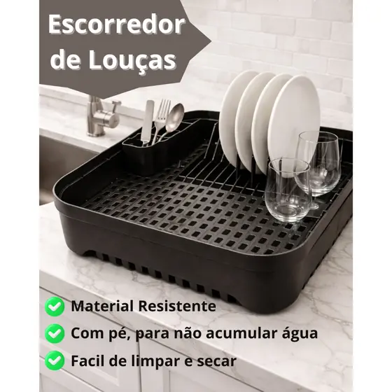 Escorredor de Louça Grande Multiuso – Resistente e Espaçoso