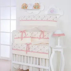 Kit Mini Berço Algodão 8 peças Bebê Menina Amarilys