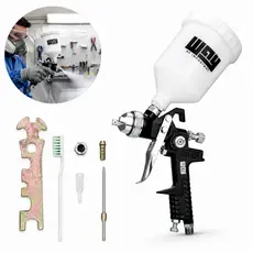 Pistola Pintura Gravidade HVLP 1,4mm 600ml Importway Regulagem de Ar